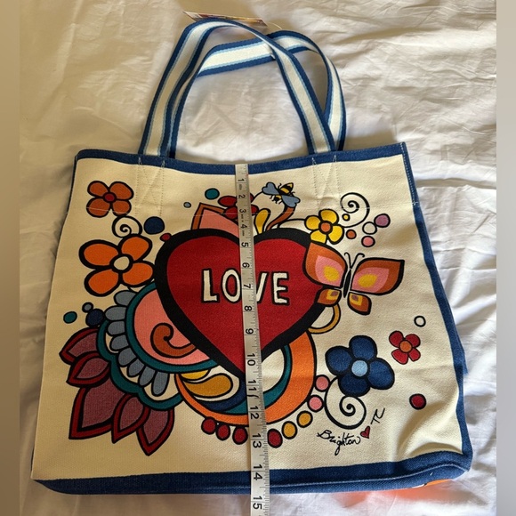 Brighton Power of Love Canvas Tote Bag - Picture 2 of 7